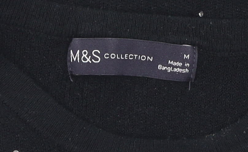 Marks & Spencer Women's Black Pullover Jumper M