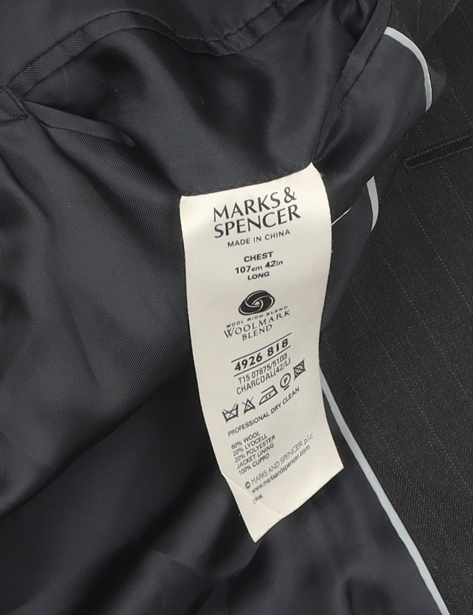 Marks & Spencer Men's Black 42 Long Blazer