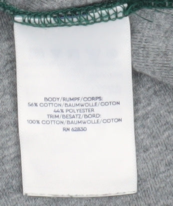 Lands' End Men's Green Henley Sweatshirt XL