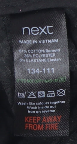 Next Women's Black Straight Trousers Size 10