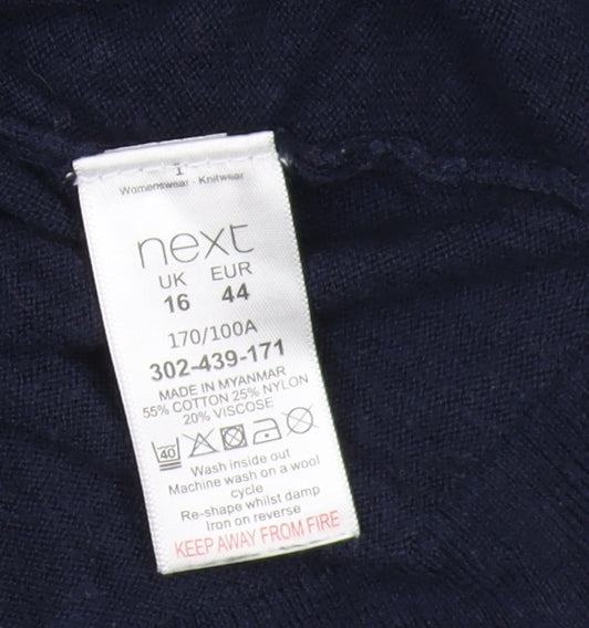 Next Women's Blue Pullover Jumper Size 16