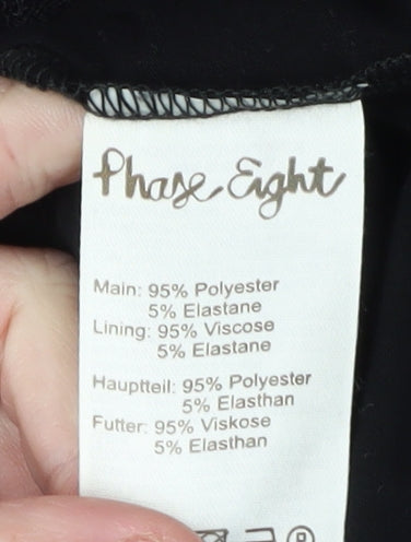 Phase Eight Women's Black Dress Size 14 Sheath Style