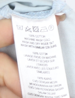 French Connection Women's Blue Straight Trousers Size 12