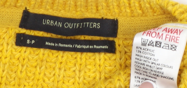 Urban Outfitters Women's Yellow Pullover Jumper S