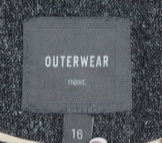 Next Women's Grey Classic Coat Size 16 Regular Fit