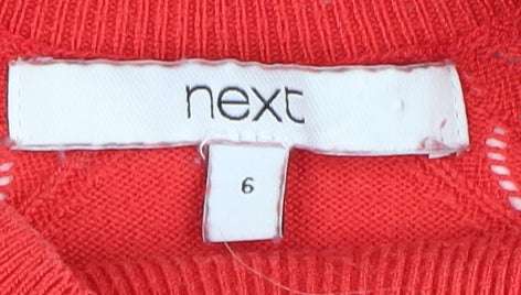 Next Women's Red High Neck Jumper Size 6