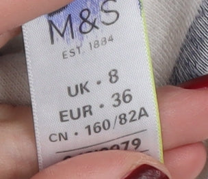 Marks & Spencer Women's Striped Pullover - Size 8