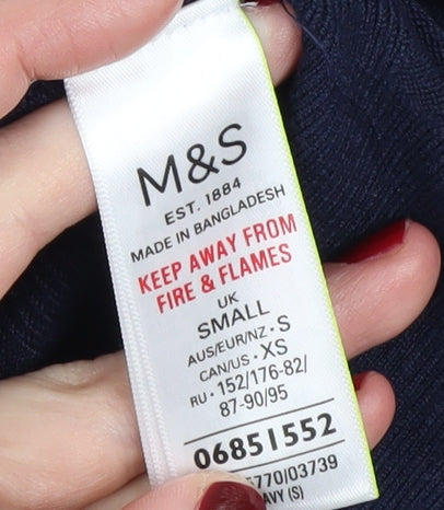Marks & Spencer Women's Blue Cardigan, Size S, Viscose Blend
