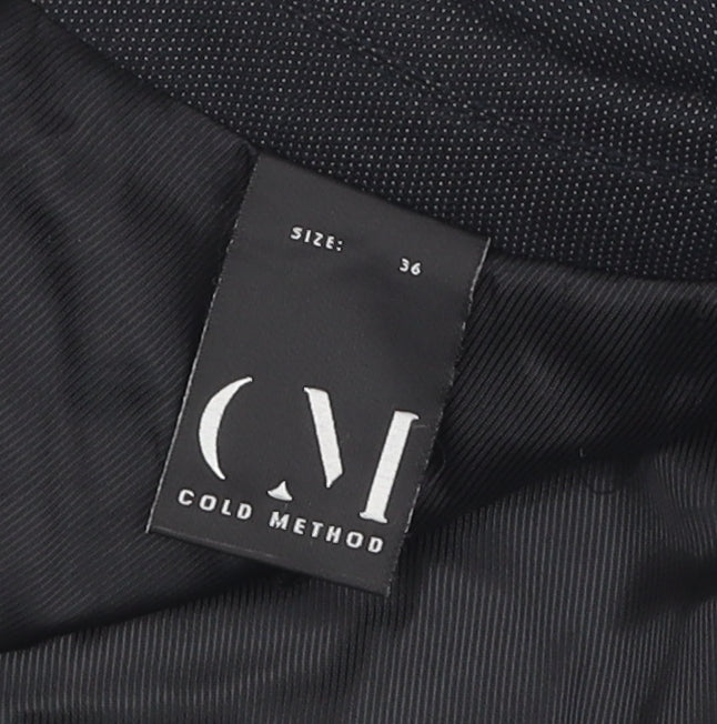 Cold Method Men's Black Blazer 36 Single-Breasted