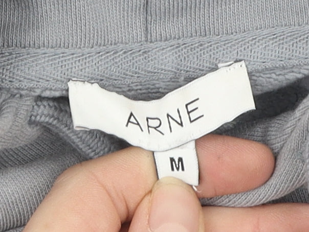 Arne Grey Pullover Unisex Hoodie, Size M