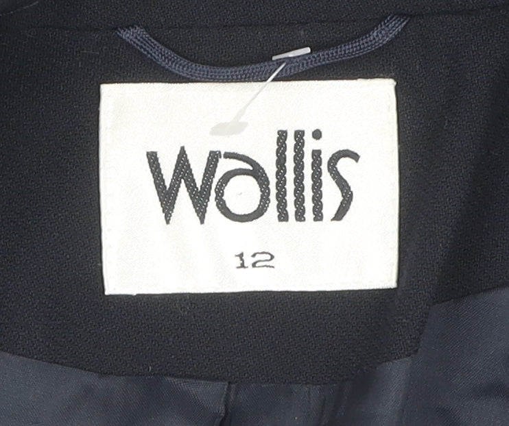 Wallis Women's Black Jacket, Size 12, Classic Fit