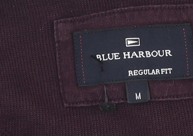 Marks & Spencer Men's Purple Knit Pullover Sweatshirt
