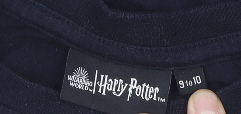 Harry Potter Boys Black Pullover Sweatshirt 9-10 Years