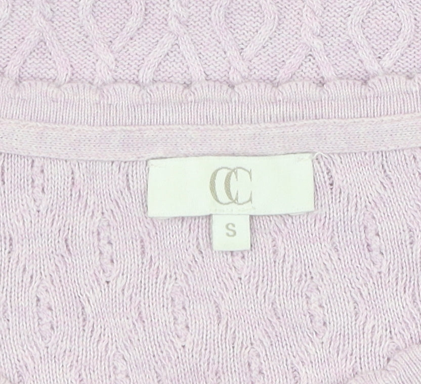 Country Casuals Women's Ivory Pullover Jumper Size S Cable-Knit