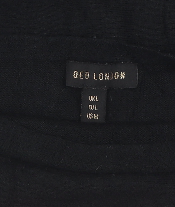QED London Women's Black L Sequin Pullover Jumper