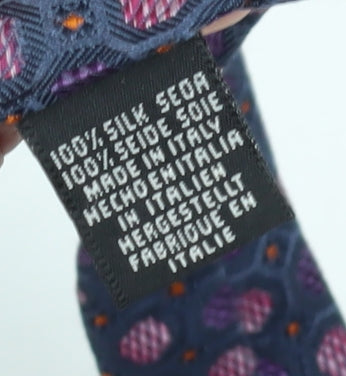 Chatsworth Men's Purple Geometric Silk Tie