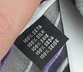 Jacques Heim Men’s Multicoloured Striped Silk Tie