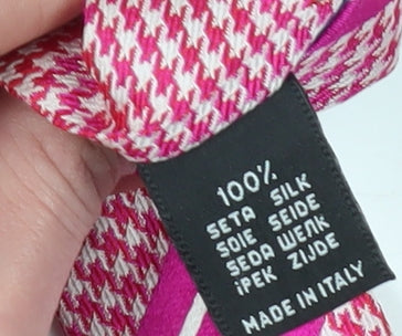 Chester Barrie Pink Silk Houndstooth Men's Tie