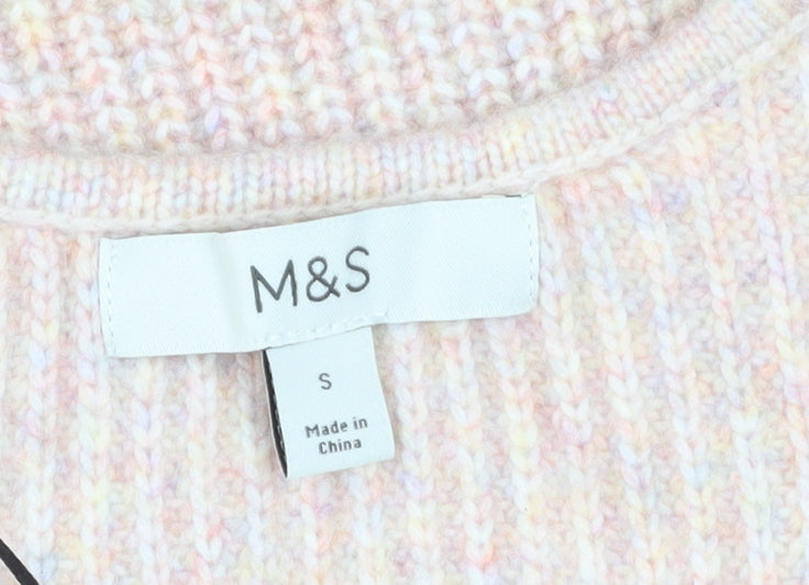 Marks & Spencer Women’s Multicoloured V-Neck Jumper