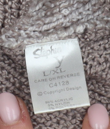 Stephen Women's Brown Pullover Jumper L/XL