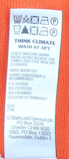 Marks & Spencer Women’s Orange Pullover M