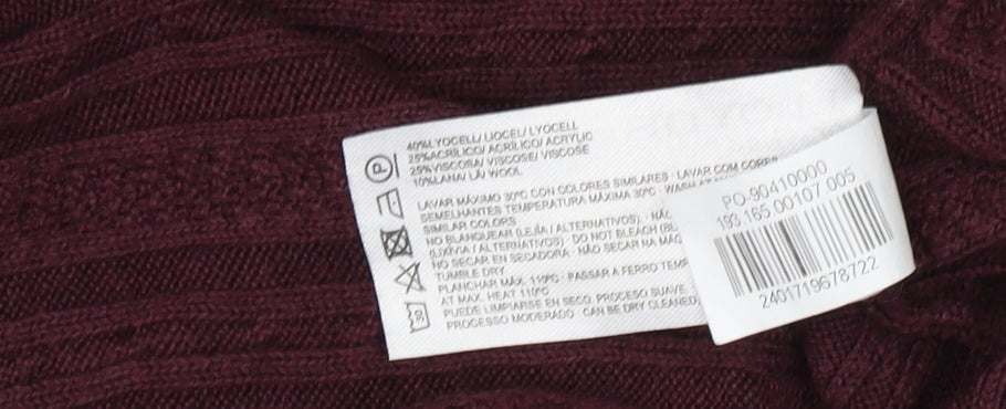LLOYD'S Women's Red Pullover Jumper, Size L, Crew Neck
