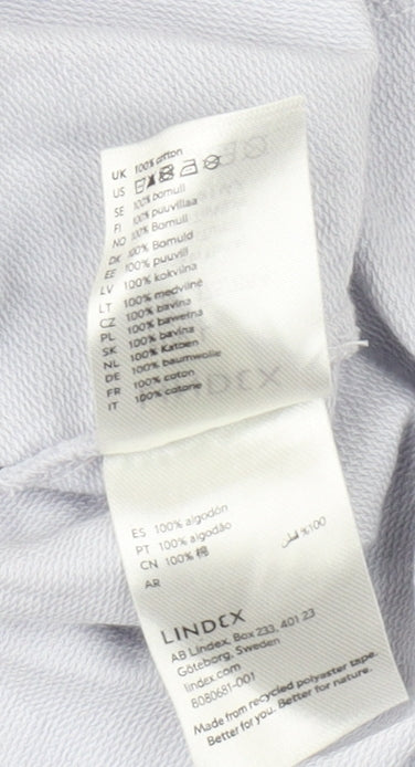Lindex Women's White Cotton T-Shirt, Size L, Casual Style
