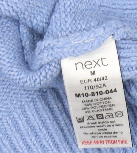 Next Women's Blue V-Neck Pullover Jumper M