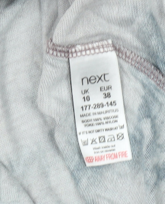 Next Women's Multicoloured Floral Long Sleeve Top Size 10