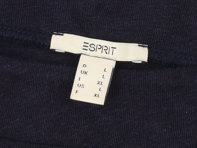 Esprit Women's Black L Basic Cotton T-Shirt
