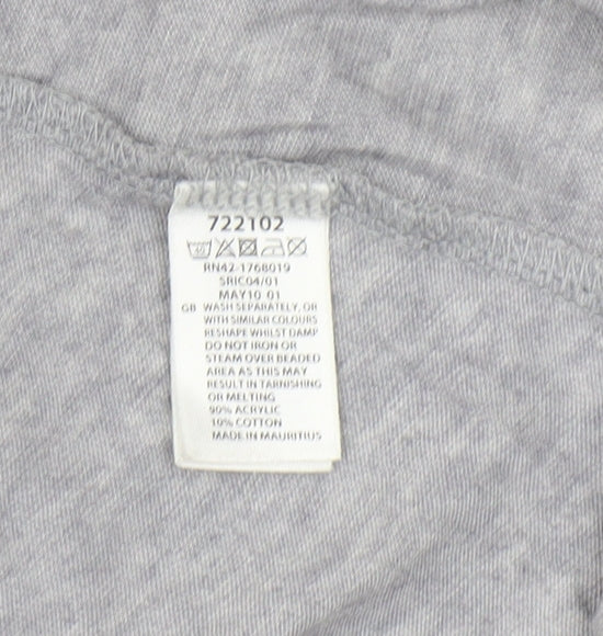 Monsoon Women's Grey Cardigan, Size S, Embroidered, Casual