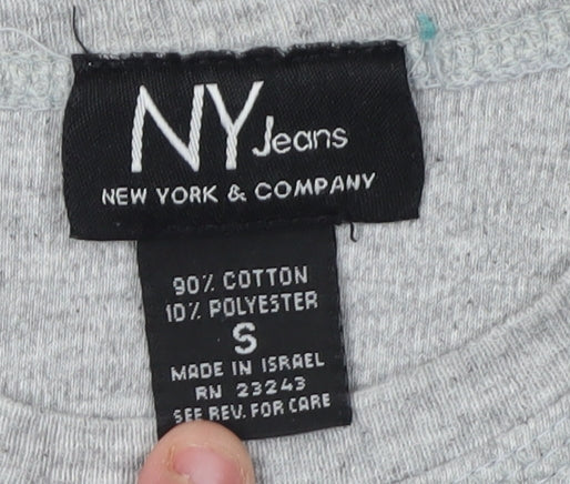 New York & Company Grey Sleeveless Women's Tank Basic Style