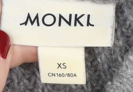 Monki Women's Grey Pullover Jumper XS