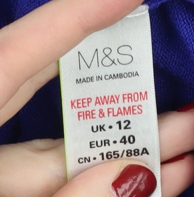 Marks & Spencer Women's Blue Cardigan Size 12