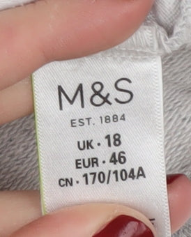 Marks & Spencer Women's Grey T-Shirt Size 18