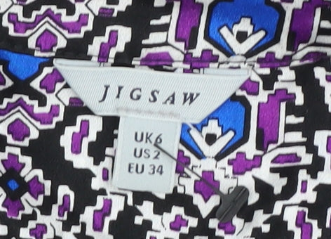 Jigsaw Women's Multicoloured Silk Blouse UK 6