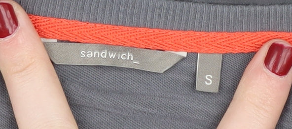 Sandwich Women's Grey Sleeveless V-Neck Tank Top