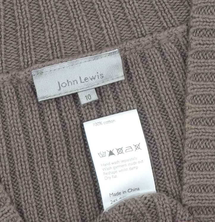 John Lewis Women's Brown Cardigan Size 10