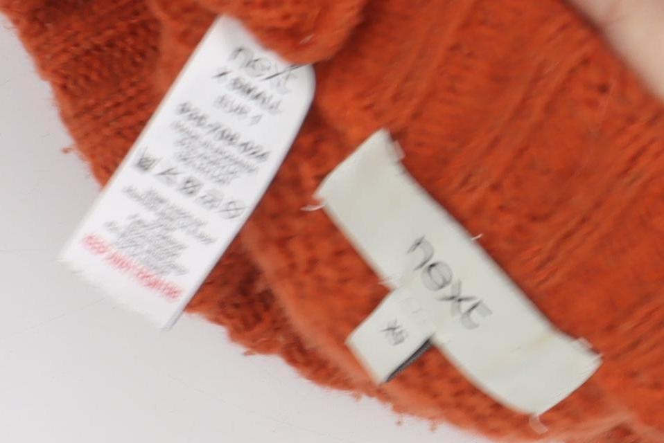 Next Women's Orange XS Cable-Knit Pullover