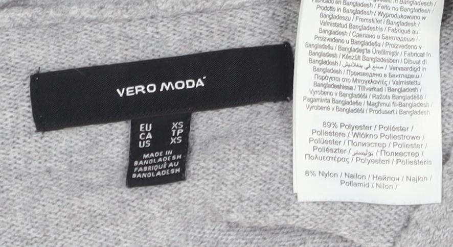 Vero Moda Women's Grey Cardigan XS Casual Open Style