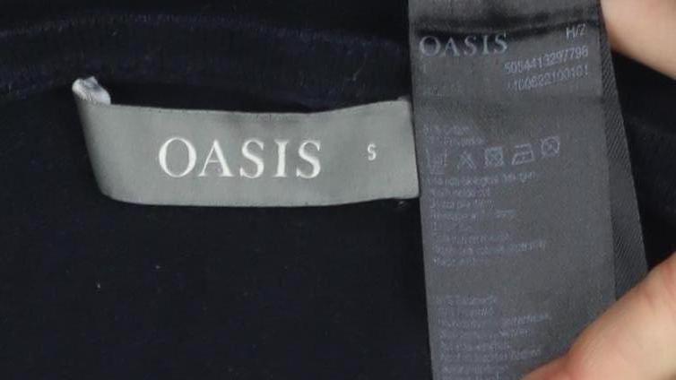 Oasis Women's Black Basic S Boat Neck Knit Top