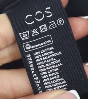 COS Women's Black Short Sleeve Dress, Size 6