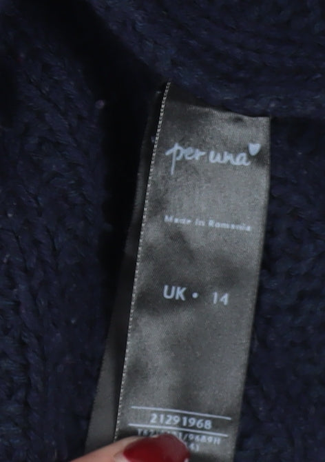 Marks & Spencer Women’s Blue Cardigan UK 14
