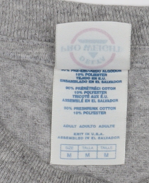 Delta Pro Weight Men's Grey Graphic T-Shirt Size M