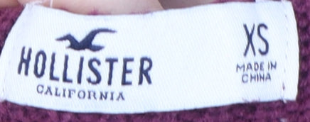 Hollister Women's Purple XS Roll Neck Pullover Jumper