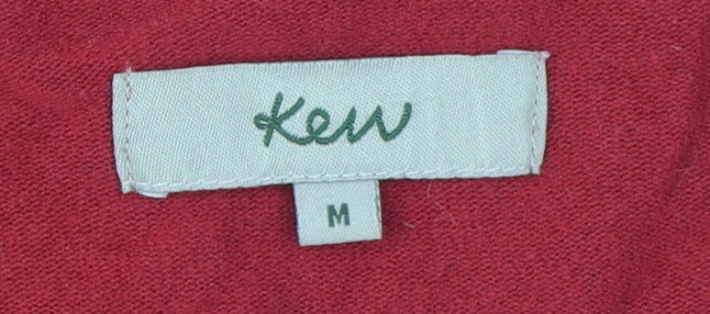 Kew Women’s Red V-Neck Pullover Jumper Size M