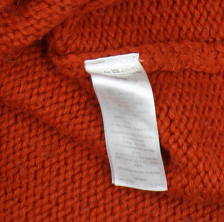 Brand and care label for French Connection Men's Orange XS Pullover Sweater