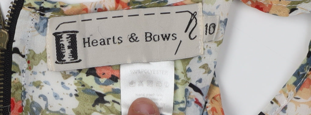 Hearts & Bows Women's Multicoloured Floral Tank Top Size 10