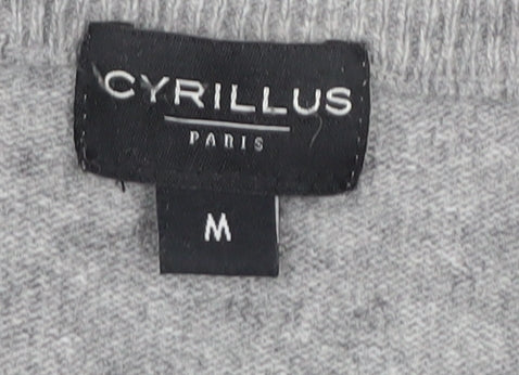 Cyrillus Women's Grey Embroidered Pullover Jumper - M