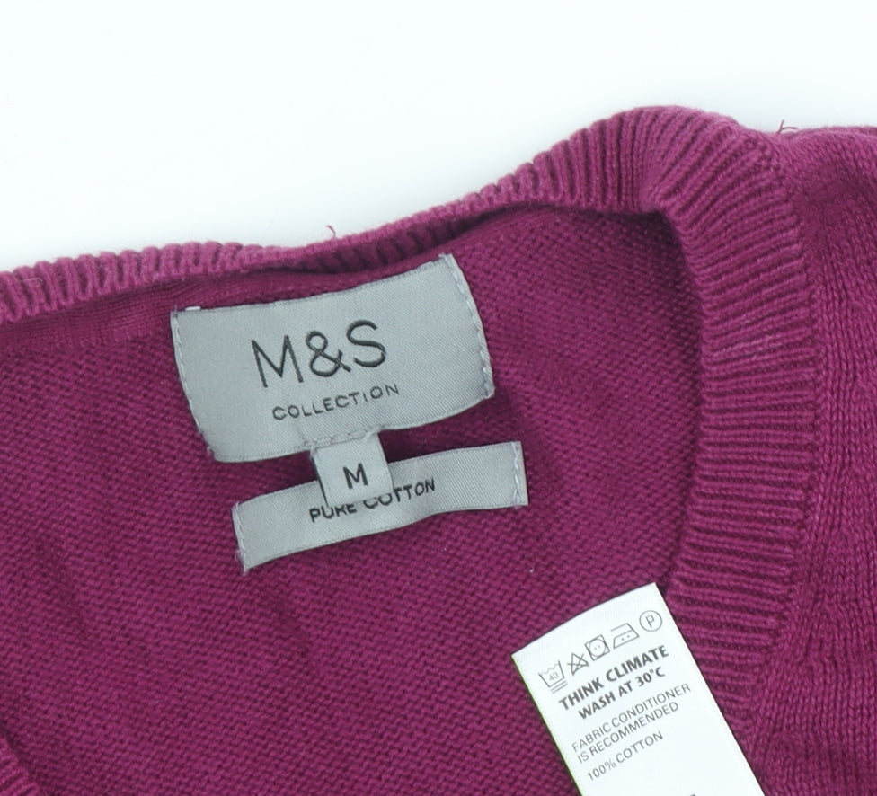 Marks & Spencer Men's Red Pullover Jumper M